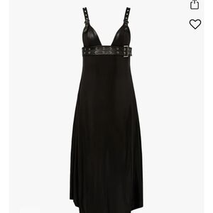 Black Strappy Midi Dress